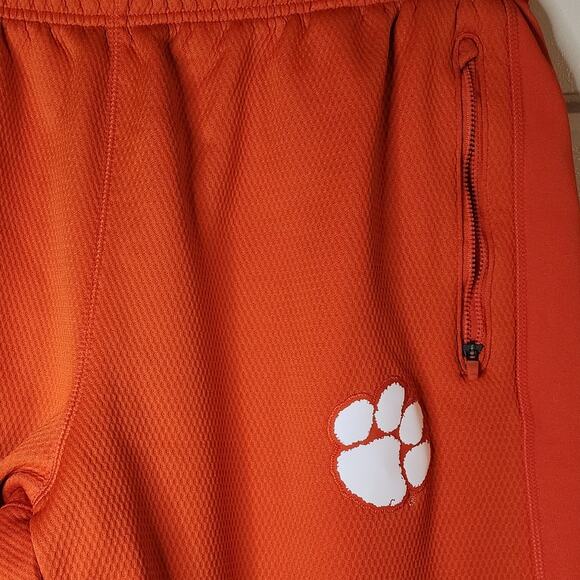 Nike Orange Sweatpants with White Logo - Picture 3 of 10